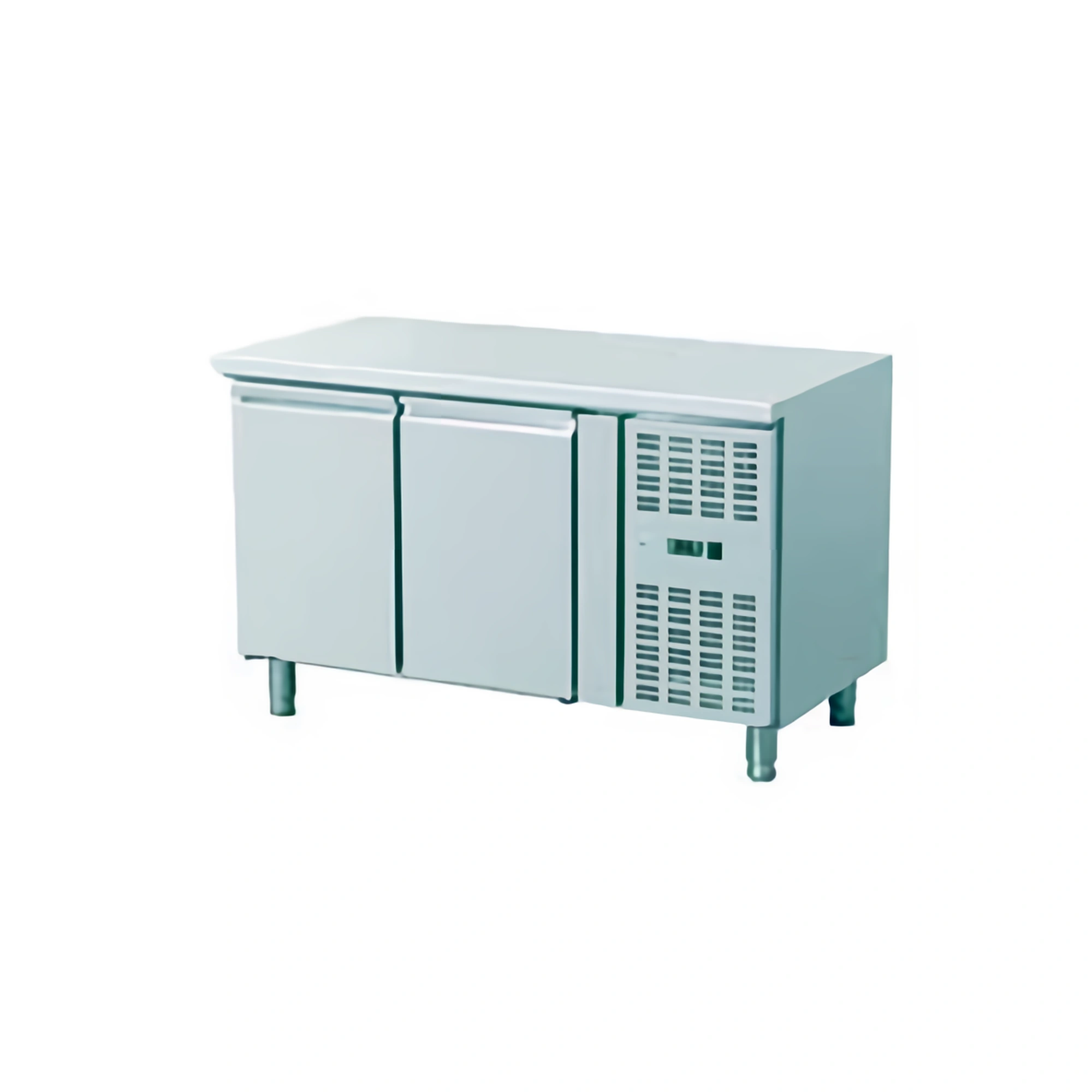Upright commercial refrigeration cabinets in stainless steel